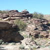 Cool rock formations on the top of Beverly Canyon trail.