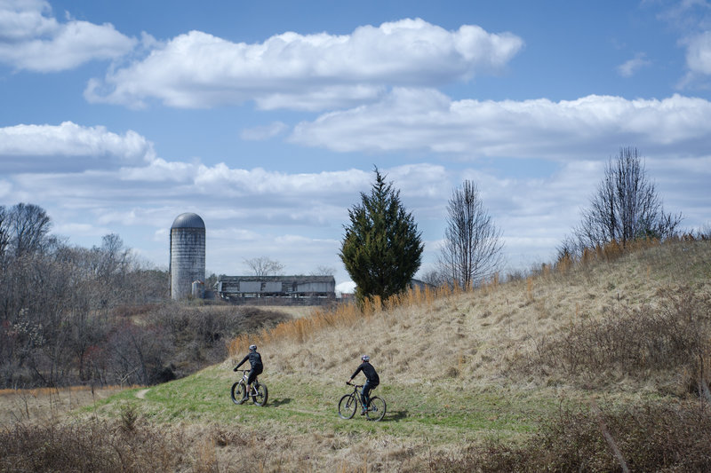 You can see the old barn from the Laurel Hill Loop.