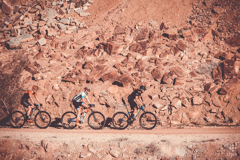 Remi, Danel and Emric the champions of the first edition of Arabian epic Jordan stage race. Photo © Don Ailinger.