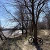 Trail running along the river on Sugar Loop.