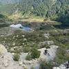 Looking down on Lake Cheerful from the Boneyard