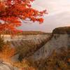 Letchworth State Park- Autumn Color at Big Bend with Genesee River