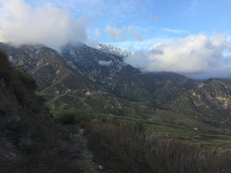 Awesome views of high eastern San Gabriels from this trail system, especially when snow-capped in colder months.