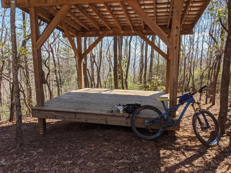 Shelter at the top of Brushy Creek Trail