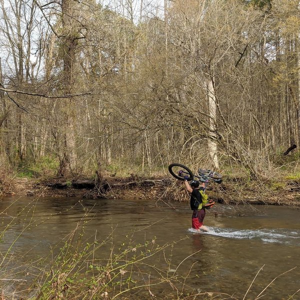 First crossing right out of the camp ground.