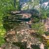 Rock outcropping near Saulter's Loop section of Middle Ridge Trail