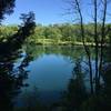 Calm day at the quarry lake.