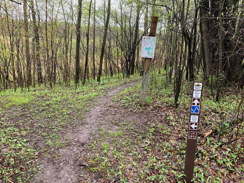 Northwoods - West Loop Entry.  Notice the new signage and maps for 2020.