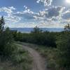 View west from the trail.