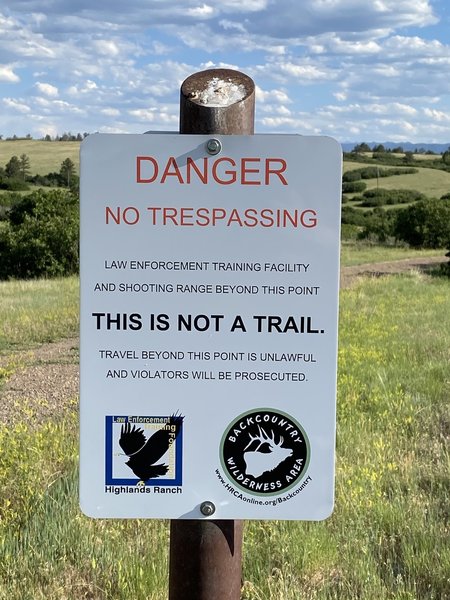 Sign next to the service road, should remain the same no matter the location.