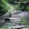 Dicey bridge. Several others washed out. This trail system would be 4 out of 5 stars but has unfortunately fallen into disrepair. ;-(