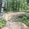 Nice flow, plenty of berms, rollers and rock gardens. Privately owned: contact owner before heading out to the trails.