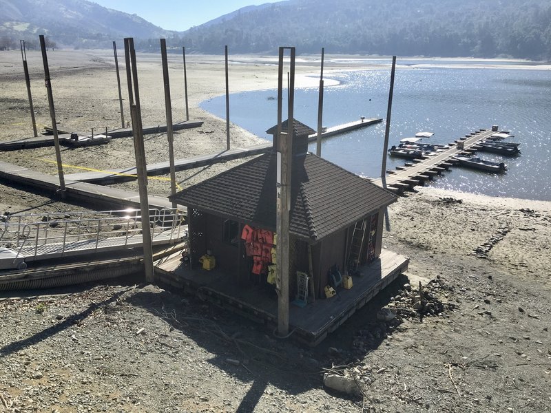 2019 Del Valle boat Launch  during drought.