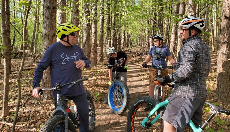 Hanging out among the pines.