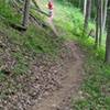 Fantastic descent on Lost Marbles Trail.