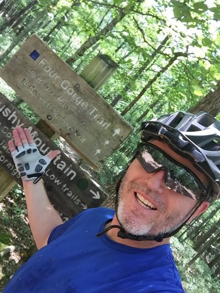 Intersection of Four Gorge and Brushy Mountain.