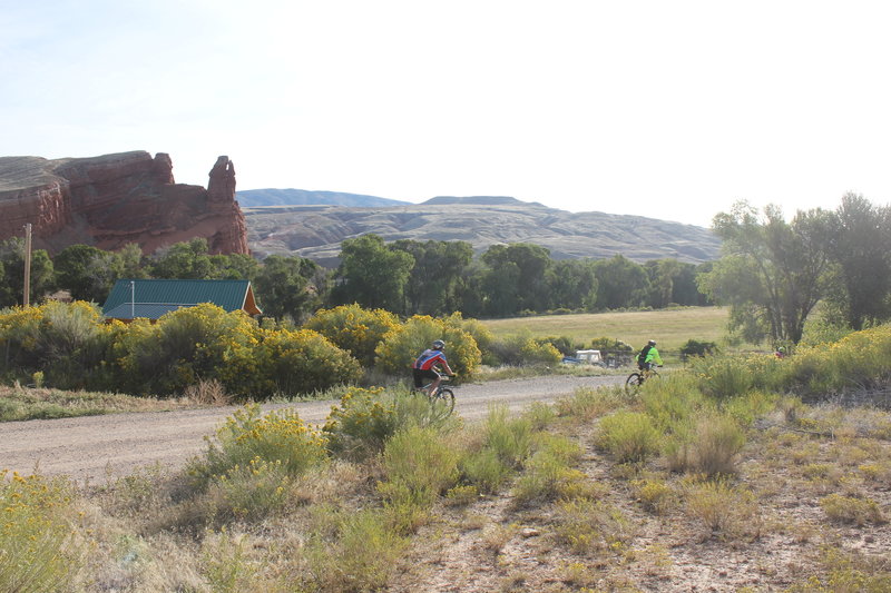 The Bad Medicine Race/Ride/Tour passes through some beautiful country, in this case, the Trapper Creek Chimney Rock.