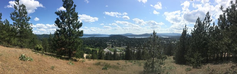 Looking south toward Coeur d' alene lake from Penn trail outlook.