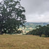 Looking down toward the valley