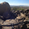 Awesome built rock feature in between boulders on boulder dash.