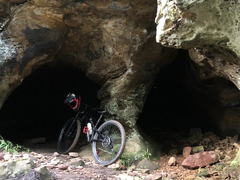 Cave at Coyote Cave. (Single Black Diamond) Very fun and technical trail with beautiful scenery. Drops and jumps on the trail. (All can be avoided)