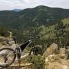 Switzerland Trail snaking along Fourmile Canyon.