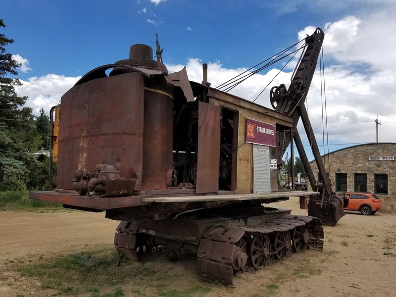 Steam shovel at the Nederland Mining Museum. Corner of Jefferson and Peak to Peak Highway.