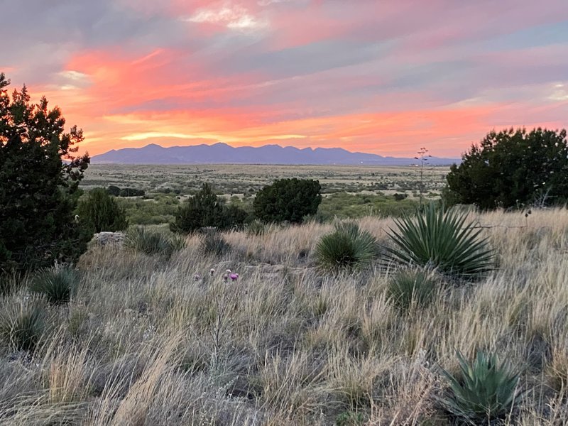 Sunset time at the bottom of Brown's Canyon.