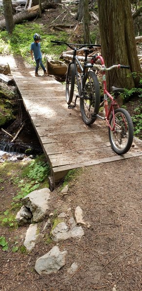 One of the creek crossings. Great to stop and wipe off some sweat