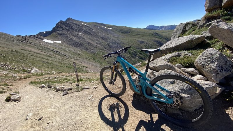 Starting the long, semi technical singletrack descent  into Montezuma