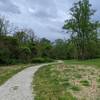 Part of the wide open eastern segment - the gravel is quite coarse in places.