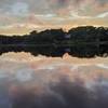 The lake at sunset