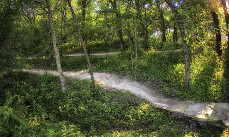 Lower portion of flow trail at Creekside.