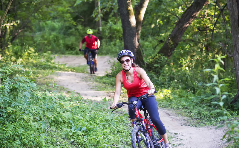 Riders enjoying some flow at Creekside.