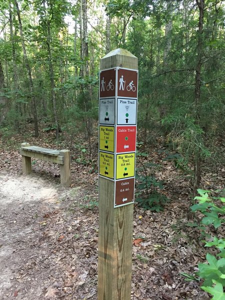 Typical trail marking.