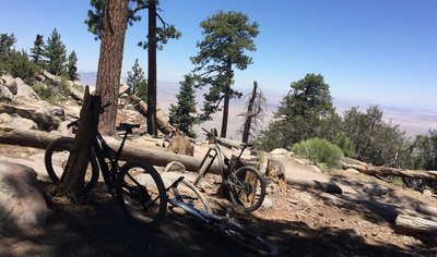 Heading down John Bull and looking north into the desert.