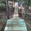 Quick view of the entry to the "Ge-off", the second feature on the Advanced trail at Locust Shade.