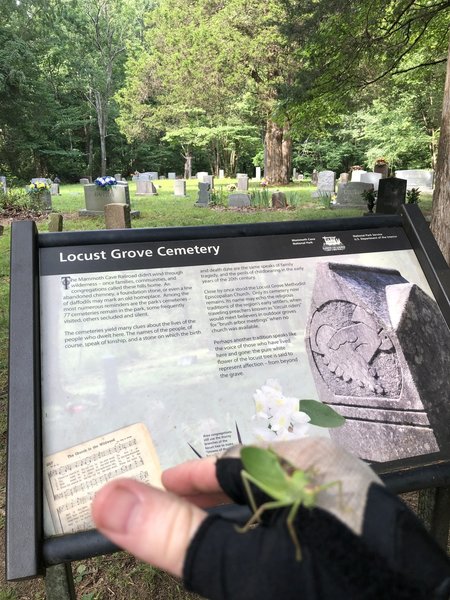 One of several cemeteries along the trail allude to the rich history of the area before it became a NP