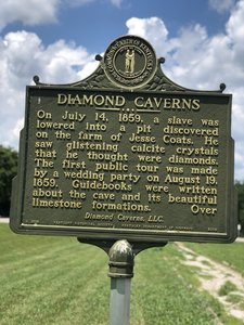Historic Diamond Caverns on the south end of the trail.
