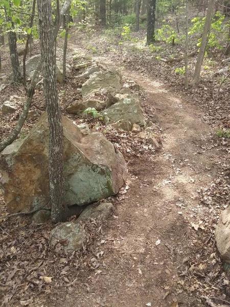 The big rock on the left is called "The Lazy Boy."