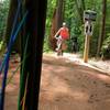 Riding the Ride Kanuga Connector Trail on opening day 2020.