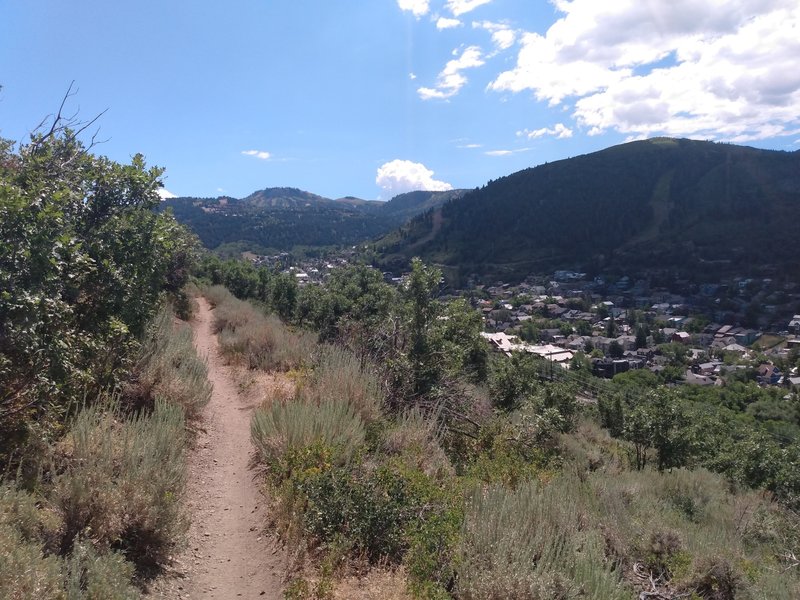 Great view of Park City valley below.