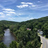 View from one of the bridge crossings.