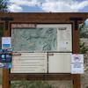 Trailhead map sign