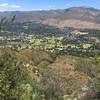 From Black Mountain Rd.-Shelf Rd., Fuel Break Rd., Nordhoff Ridge Rd. rise beyond Ojai, and Soule Park Golf Course