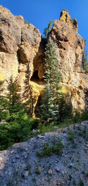 Caves near the road