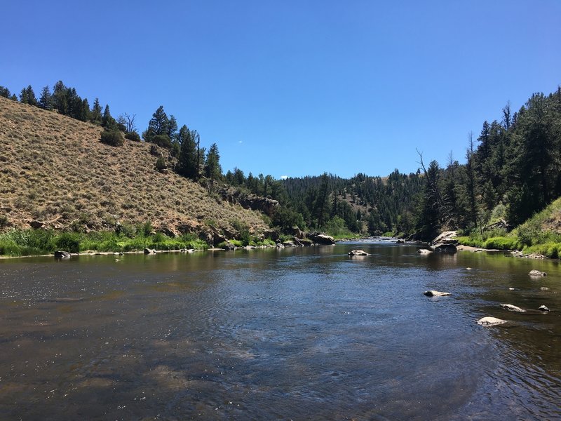 North Platte River at the end of FR895/894