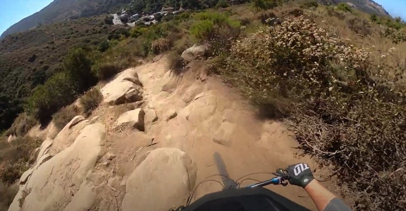 Riding down the bottom half of Laguna Ridge or locally known as T&A