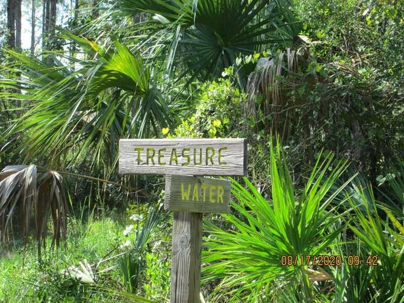 Rumor has it treasure was buried in this area.  Small ponds are leftover from long ago searches.