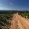 Views of Mt. Powell from FSR263, the beginning climb of Rock Creek/Tepee Creek Loop.